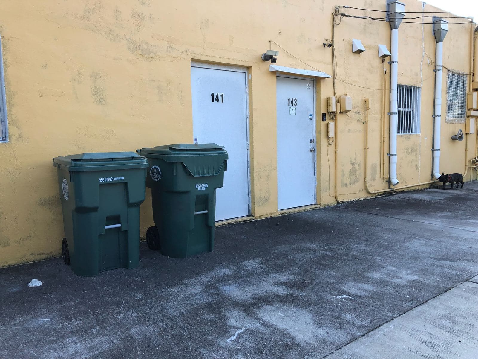 Exterior walkway of a commercial building after cleaning — Finesse Cleaning, South Florida
